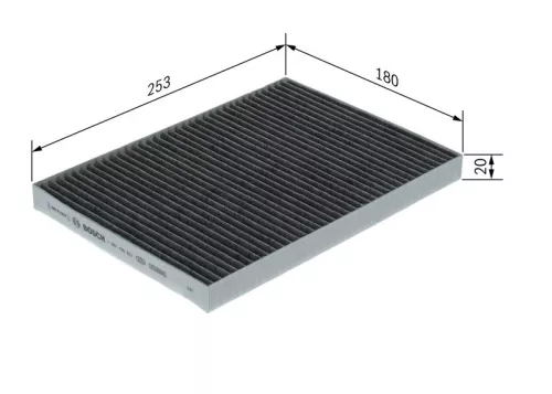 BOSCH Filter, cabin air (1987435621)
