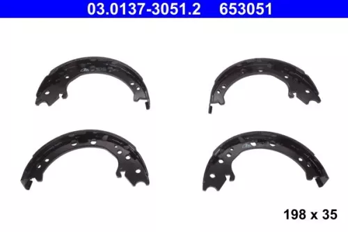 ATE Brake Shoe Set, parking brake (03.0137-3051.2)