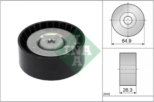 Schaeffler INA Deflection/Guide Pulley, V-ribbed belt (532090510)