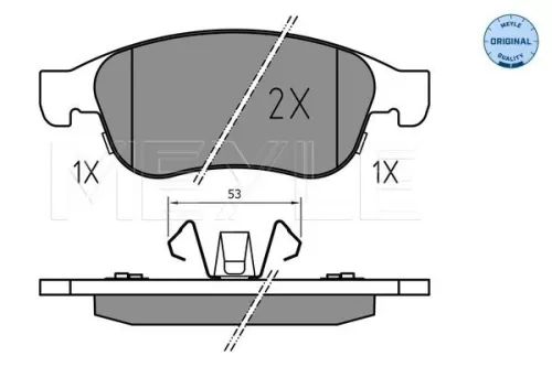 MEYLE Brake Pad Set, disc brake (0252453819)