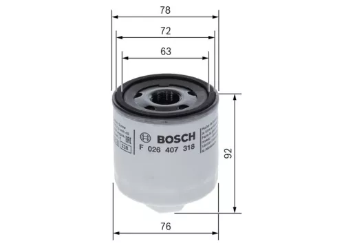 BOSCH Oil Filter (F026407318)