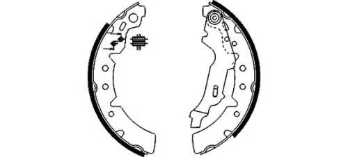 TEXTAR Brake Shoe Set (91056700)
