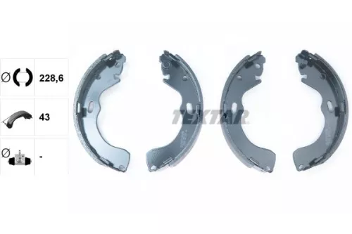 TEXTAR Brake Shoe Set (91055500)