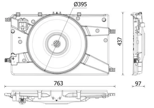 MAHLE Fan, engine cooling (CFF546000P)