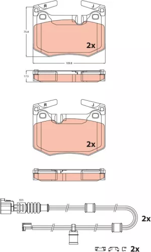 Brake Pad Set, disc brake