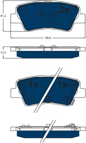 TRW Brake Pad Set, disc brake (GDB2531BTE)