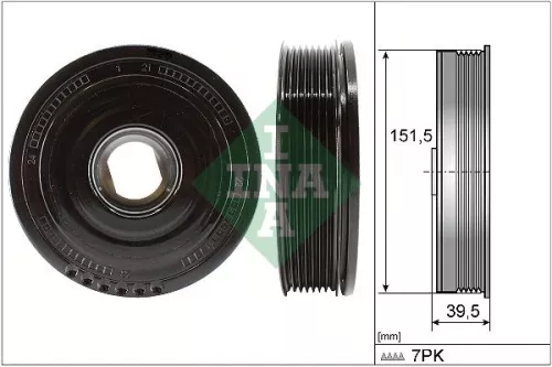 Belt Pulley, crankshaft