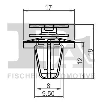 FA1 Clip, trim/protection strip (14-40018.5)