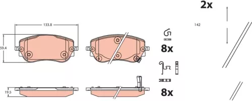 Brake Pad Set, disc brake