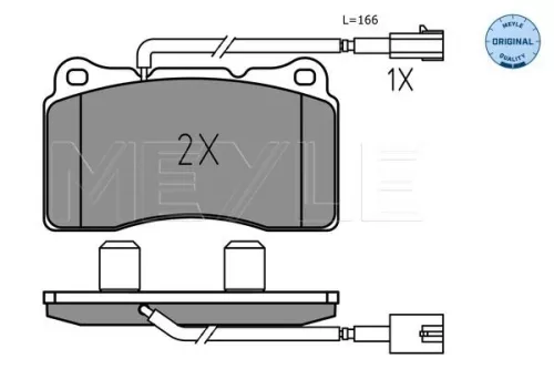 MEYLE Brake Pad Set, disc brake (0252375716)