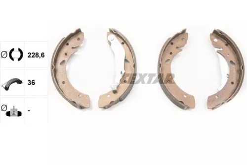 TEXTAR Brake Shoe Set (91053400)