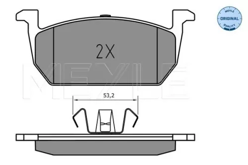 MEYLE Brake Pad Set, disc brake (0252263117)