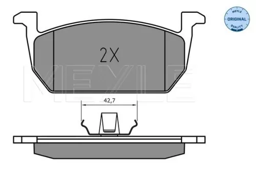 MEYLE Brake Pad Set, disc brake (0252263117)