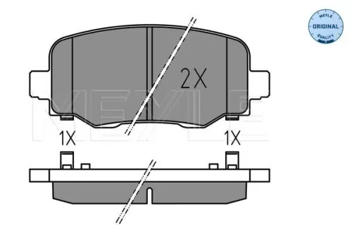 MEYLE Brake Pad Set, disc brake (0252573318)