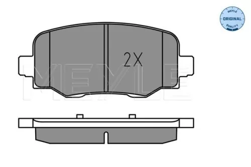 MEYLE Brake Pad Set, disc brake (0252573318)