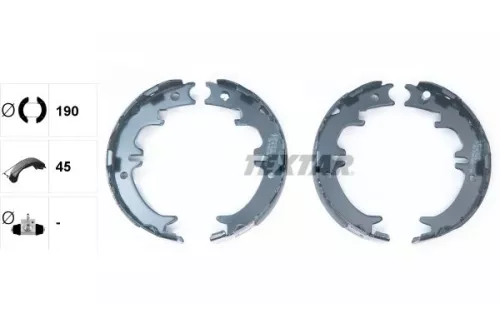 TEXTAR Brake Shoe Set, parking brake (91060500)