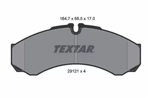 TEXTAR Brake Pad Set, disc brake (2912111)