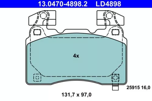 Brake Pad Set, disc brake