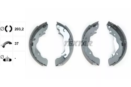 TEXTAR Brake Shoe Set (91061700)