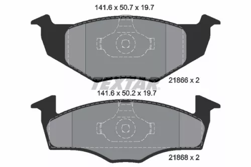 TEXTAR Brake Pad Set, disc brake (2186603)