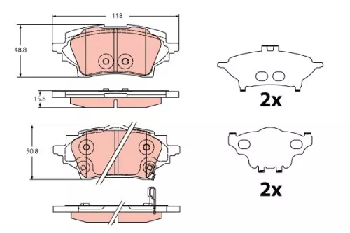 Brake Pad Set, disc brake