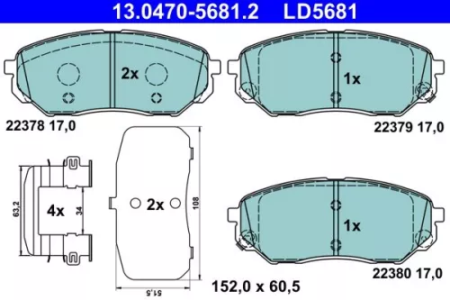 Brake Pad Set, disc brake