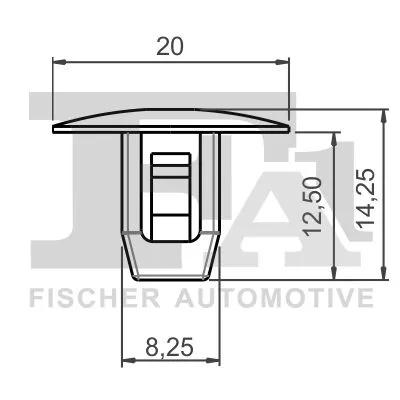 FA1 Clip, trim/protection strip (79-10006.25)