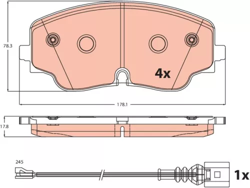 Brake Pad Set, disc brake
