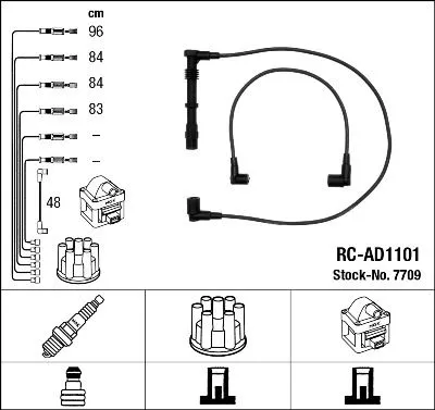 NGK Ignition Cable Kit (7709)