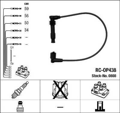 NGK Ignition Cable Kit (0808)