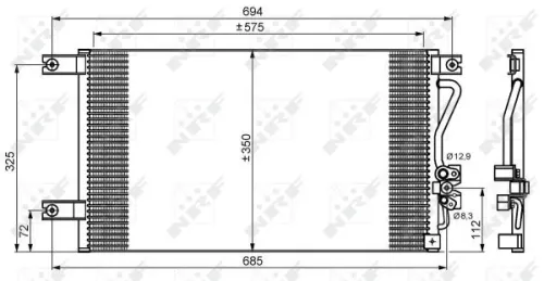 NRF Condenser, air conditioning (35756)