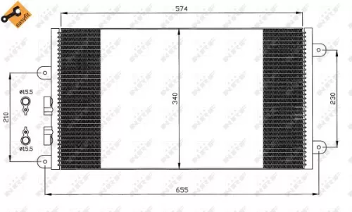 NRF Condenser, air conditioning (35532)