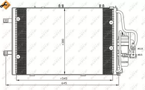 NRF Condenser, air conditioning (35530)