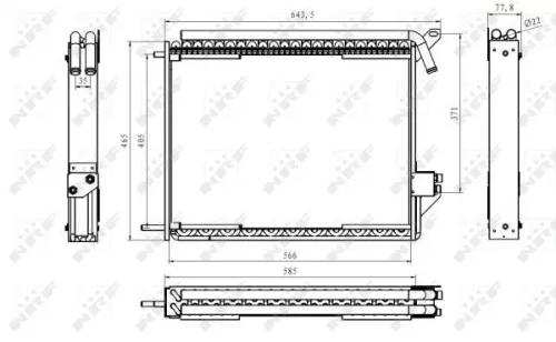 NRF Condenser, air conditioning (35370)