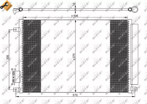 NRF Condenser, air conditioning (35753)