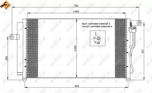 NRF Condenser, air conditioning (35798)