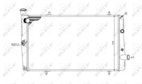 NRF Radiator, engine cooling (54669)