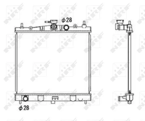 NRF Radiator, engine cooling (58187)