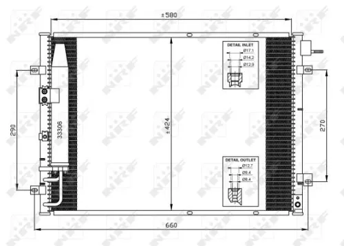 NRF Condenser, air conditioning (35515)