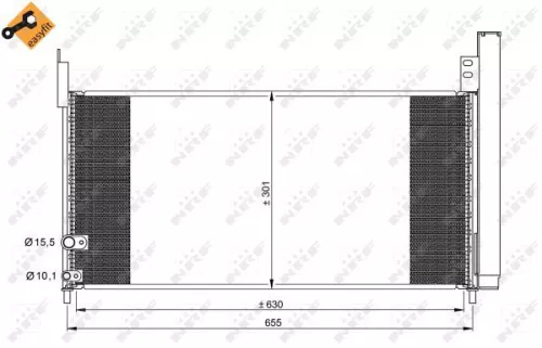 NRF Condenser, air conditioning (35863)