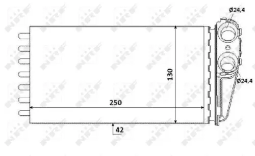 NRF Heat Exchanger, interior heating (53560)