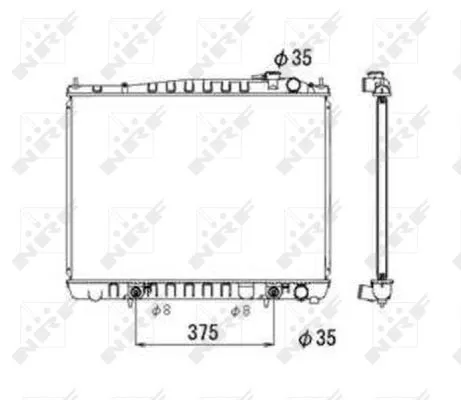 NRF Radiator, engine cooling (53694)