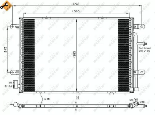 NRF Condenser, air conditioning (35841)