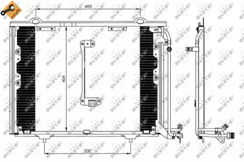 NRF Condenser, air conditioning (35214)