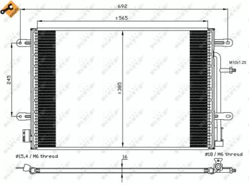 NRF Condenser, air conditioning (35560)
