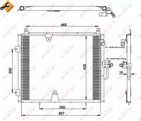 NRF Condenser, air conditioning (35129)