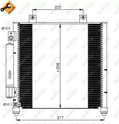 NRF Condenser, air conditioning (35637)