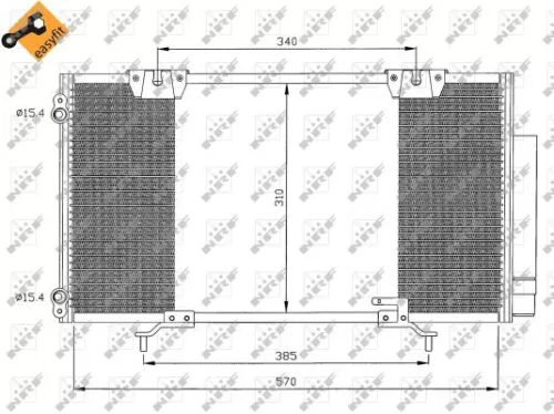 NRF Condenser, air conditioning (35337)