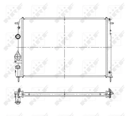 NRF Radiator, engine cooling (58175)