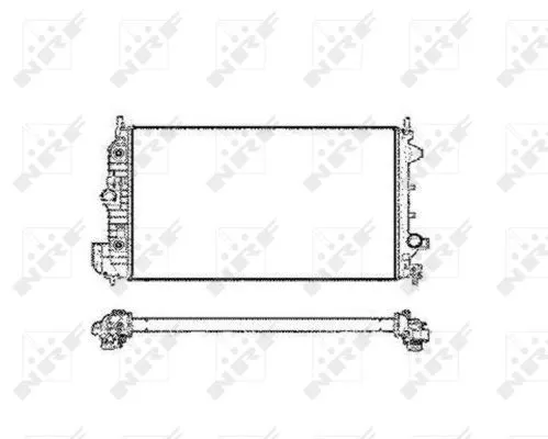 NRF Radiator, engine cooling (58205)